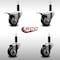 Service Caster 3'' SS Black Poly Swivel 1'' Expanding Stem Caster Set 2 Total Lock Brakes, 4PK SCC-SSEXTTL20S314-PPUB-BLK-2-S-2-1 - alternate 5